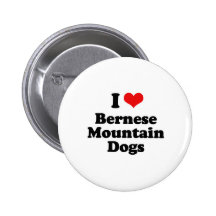 I Liebe Bernese Gebirgshunde Anstecknadel