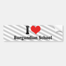 I Liebe-Bewohner- von Burgundschule Autosticker