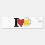 I Liebe-Bier Autoaufkleber