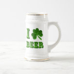 I Liebe-Bier-Kleeblatt-St- Patricktagesstein Tee Haferl
