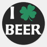 I Liebe-Bier Runde Sticker