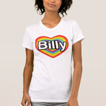 I Liebe Billy: Regenbogenherz Shirt
