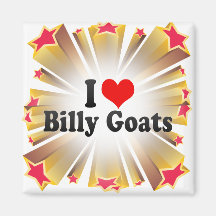 I Liebe-Billy-Ziegen Kühlschrankmagnet