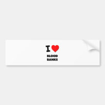I Liebe-Blutbanken Autosticker
