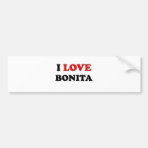 I Liebe Bonita Auto Aufkleber