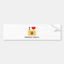I Liebe-Bradley-Strand New-Jersey Autoaufkleber