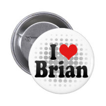I Liebe Brian Anstecknadel