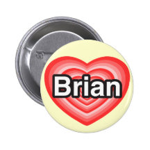 I Liebe Brian. Liebe I Sie Brian. Herz Button