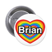 I Liebe Brian. Liebe I Sie Brian. Herz Buttons