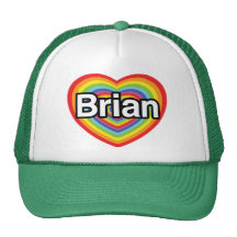 I Liebe Brian: Regenbogenherz Truckercap