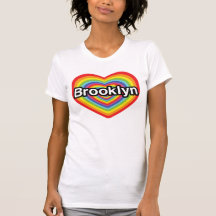 I Liebe Brooklyn: Regenbogenherz T-shirts