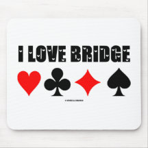 I Liebe-Brücke (Brücken-Spiel) Mauspad
