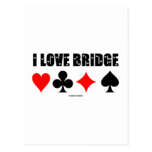 I Liebe-Brücke (Brücken-Spiel) Postkarten