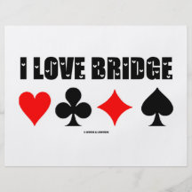 I Liebe-Brücke (Brücken-Spiel) Vollfarbige Flyer