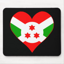 I Liebe-Burundi-Herz Mousepad