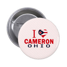 I Liebe Cameron, Ohio Anstecknadelbuttons
