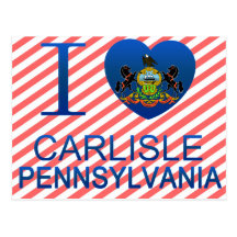 I Liebe Carlisle, PA Postkarte