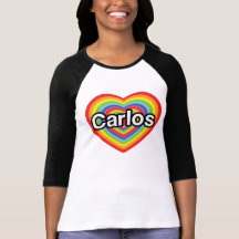 I Liebe Carlos: Regenbogenherz Shirts