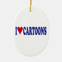 I Liebe-Cartoons Ornamente