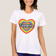 I Liebe Catherine: Regenbogenherz Tshirt