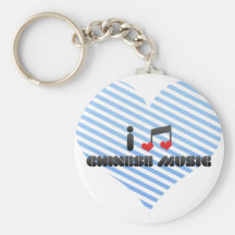 I Liebe-Chinese-Musik Schlüsselbänder