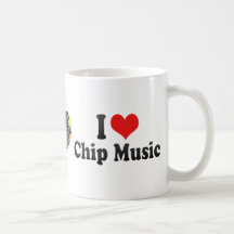 I Liebe-Chip-Musik Kaffeetasse