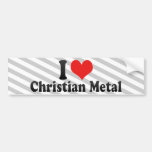 I Liebe-christliches Metall Autosticker