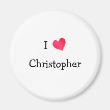 I Liebe Christopher Kühlschrankmagnet