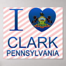 I Liebe Clark, PA Plakatdruck