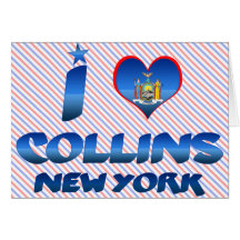 I Liebe Collins, New York Grußkarte