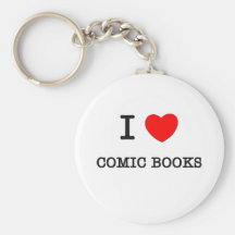 I LIEBE-COMIC-BÜCHER SCHLÜSSELANHÄNGER