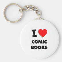 I Liebe-Comic-Bücher Schlüsselanhänger