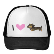 I Liebe-Dackeln (Drahthaarterrier) Baseballmützen