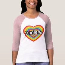 I Liebe Danielle: Regenbogenherz Tshirt