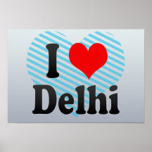 I Liebe Delhi, Indien. Mera Pyar Delhi, Indien Posterdrucke