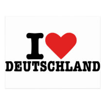 I Liebe Deutschland Postkarte