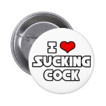 I Liebe, die Hahn sind zum Kotzen Button