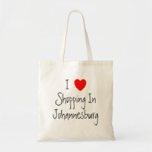 I Liebe, die in Johannesburg-Tasche kauft