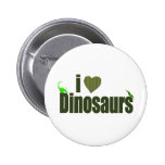 I Liebe-Dinosaurier Anstecknadelbuttons