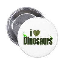 I Liebe-Dinosaurier Anstecknadelbuttons