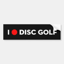 I LIEBE-DISC-GOLF-Stoßaufkleber Auto Sticker