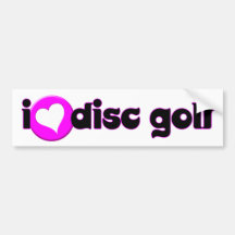 I Liebe-Disc-Golf-Stoßaufkleber Autoaufkleber