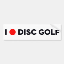I LIEBE-DISC-GOLF Stoßaufkleber Autosticker
