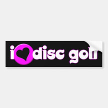 I Liebe-Disc-Golf-Stoßaufkleber Autosticker