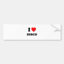 I Liebe-Disco Autoaufkleber