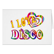 I LIEBE-DISCO GRUßKARTE
