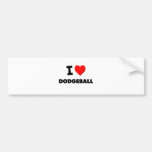 I Liebe Dodgeball Auto Sticker