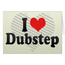 I Liebe Dubstep Grußkarte