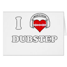 I Liebe Dubstep Grußkarte