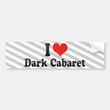 I Liebe-Dunkelheits-Kabarett Auto Sticker